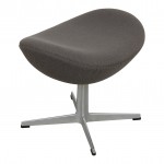 Arne Jacobsen Ottoman for the egg in less patinated Hallingdal